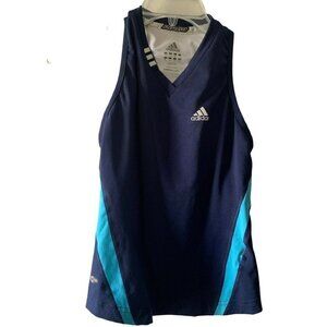 adidas womens tank top small Navy Shelf Bra
